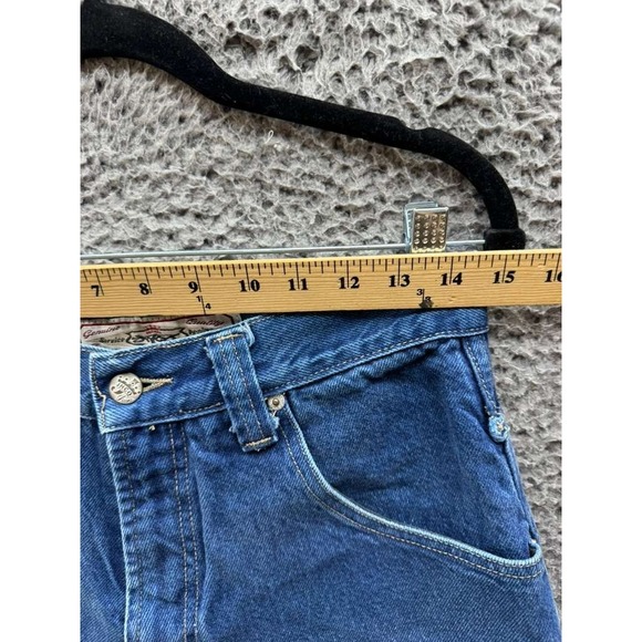 Vintage Jnco High Rise Knee Length Baggy Denim Shorts Dark Wash Blue Men Size 30 - Picture 9 of 13